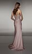 Alyce Paris 62088 Draped Skirt Ruched Derriere Dress