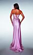 Alyce Paris 62089 High Slit Lace-Up Back Bow Dress