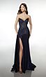 Alyce Paris 62092 Side Slit Ruched Derriere Strapless Dress