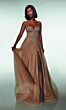 Alyce Paris 62093 High Slit Spaghetti Strap Glitter Dress
