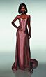 Alyce Paris 62094 Basque Waist Scoop Neck Dress