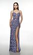 Alyce Paris 62103 Plunging Sweetheart Neck High Slit Dress