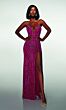Alyce Paris 62114 High Slit Strapless Plunging Neck Dress