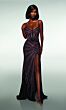 Alyce Paris 62117 Spaghetti Strap Lace-Up Back Dress