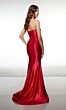 Alyce Paris 62118 Bow Slit Lace-Up Back Dress