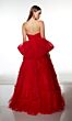 Alyce Paris 62119 Back Bow Ruffled Strapless Dress