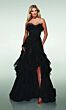 Alyce Paris 62124 Ruffle Neck Ruched Bodice Dress