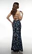 Alyce Paris 62131 Lace-Up Back High Slit Beaded Dress