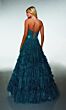 Alyce Paris 62132 Basque Waist Beaded Scoop Neck Dress