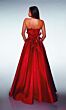 Alyce Paris 62134 Back Bow Strapless Scoop Neck Dress
