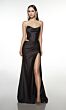 Alyce Paris 62149 Side Cutout High Slit Dress