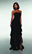 Alyce Paris 62153 Ruffle Hem Strapless Straight Dress