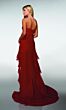 Alyce Paris 62153 Ruffle Hem Strapless Straight Dress