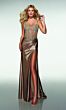 Alyce Paris 62154 Spaghetti Strap Sheer Corset Dress