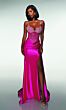 Alyce Paris 62166 Spaghetti Strap Beaded Corset Top Dress