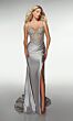 Alyce Paris 62166 Spaghetti Strap Beaded Corset Top Dress