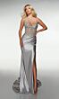 Alyce Paris 62166 Spaghetti Strap Beaded Corset Top Dress