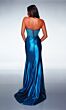 Alyce Paris 62168 Corset Bodice Strapless V-Neck Dress