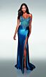 Alyce Paris 62168 Corset Bodice Strapless V-Neck Dress