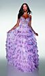 Alyce Paris 62182 Spaghetti Strap Ruffle Skirt Dress