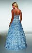 Alyce Paris 62182 Spaghetti Strap Ruffle Skirt Dress