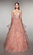 Alyce Paris 62199 Bow Strap Flounce Skirt Dress