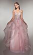 Alyce Paris 62201 Flounce Skirt Spaghetti Strap Dress