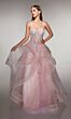 Alyce Paris 62201 Flounce Skirt Spaghetti Strap Dress