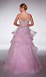 Alyce Paris 62201 Flounce Skirt Spaghetti Strap Dress