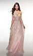 Alyce Paris 62211 A-Line Illusion Corset Bodice Dress
