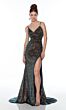 Alyce Paris 60935 High Slit Sequin Dress