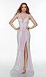 Alyce Paris 60937 Lace-Up Back Sequin Dress