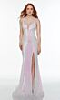 Alyce Paris 60937 Lace-Up Back Sequin Dress