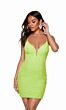 Alyce Paris 4597 Plunging Neck Lace-Up Dress