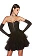 Alyce Paris 3766 Ruffle Skirt Lace Corset Dress