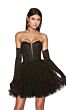Alyce Paris 3766 Ruffle Skirt Lace Corset Dress