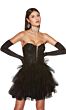 Alyce Paris 3766 Ruffle Skirt Lace Corset Dress