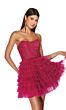 Alyce Paris 3767 Ruffle Skirt Strapless Corset Dress