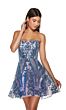 Alyce Paris 3773 Strapless Paisley Sequin Dress