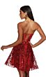 Alyce Paris 3773 Strapless Paisley Sequin Dress
