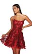 Alyce Paris 3773 Strapless Paisley Sequin Dress