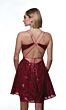 Alyce Paris 3783 Strappy Back Plunging Neck Dress