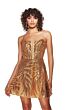 Alyce Paris 3783 Strappy Back Plunging Neck Dress