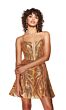 Alyce Paris 3783 Strappy Back Plunging Neck Dress