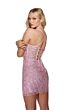 Alyce Paris 4813 Zipper Slit Plunging Neck Dress