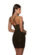 Alyce Paris 4813 Zipper Slit Plunging Neck Dress