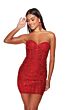 Alyce Paris 4814 Glitter Lace Strapless Corset Dress