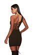 Alyce Paris 4821 Multi Cutout One Shoulder Dress
