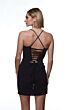 Alyce Paris 4823 Tulip Skirt Lace-Up Dress