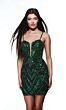 Alyce Paris 4840 Plunging Neckline Embellished Dress